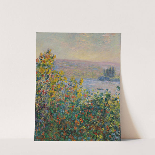 Flower Beds at Vétheuil (1881) by Claude Monet