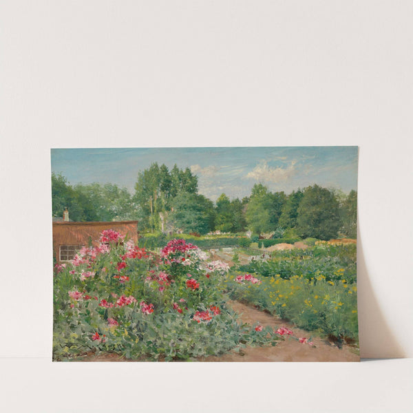 Flower Beds, Central Park (circa 1890) by William Merritt Chase