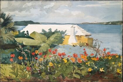 Flower Garden and Bungalow, Bermuda (1899)