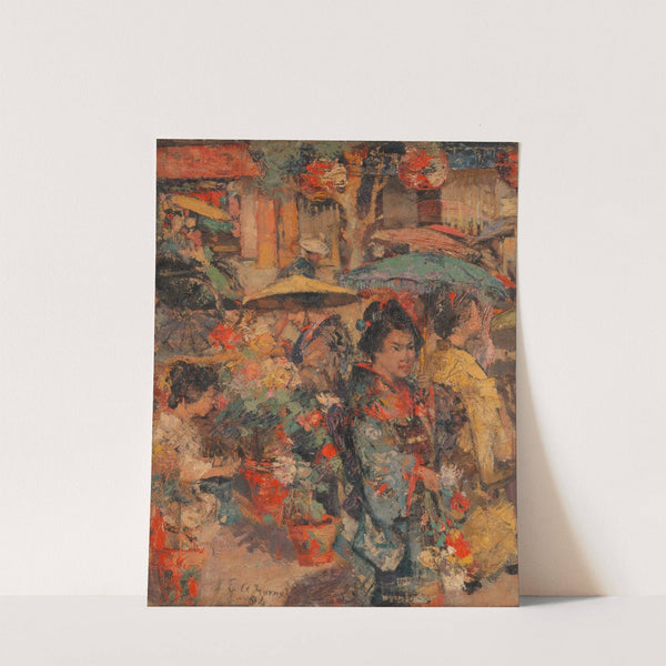 Flower Market, Nagasaki by Edward Atkinson Hornel