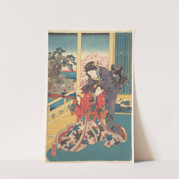 Flower of Akashi (Akashi no hana) (1853) by Utagawa Kuniteru