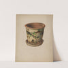 Flower Pot with Saucer by David Ellinger