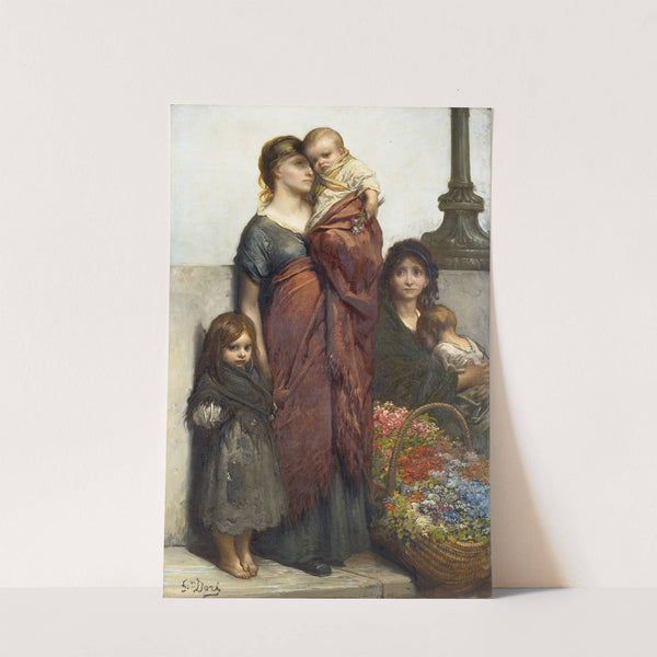 Flower Sellers of London (circa 1875) by Gustave Doré