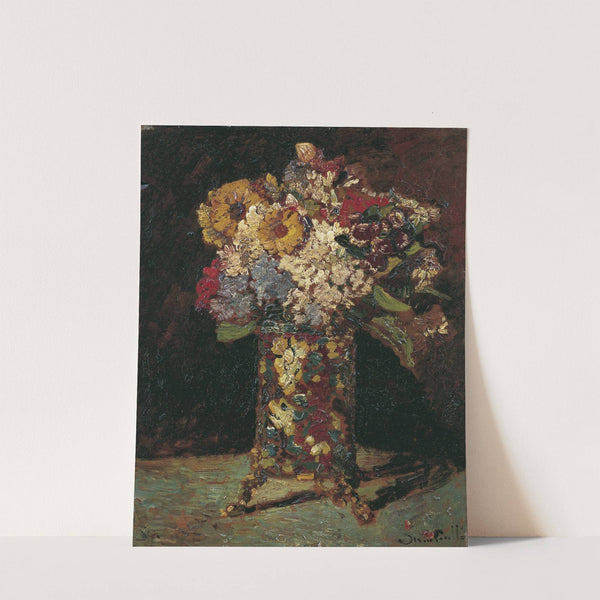 Flower still life (1875) by Adolphe Monticelli
