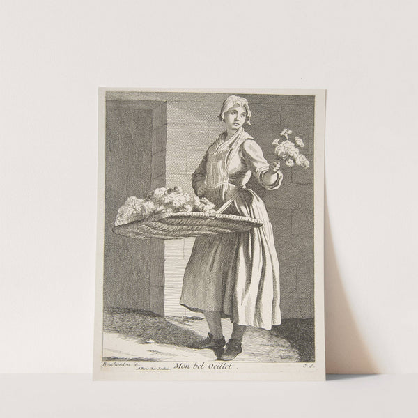 Flower Vendor (1737-1746) by Edmé Bouchardon