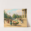 Flower Vendor Before The Madeleine Church, Paris by Victor Gabriel Gilbert