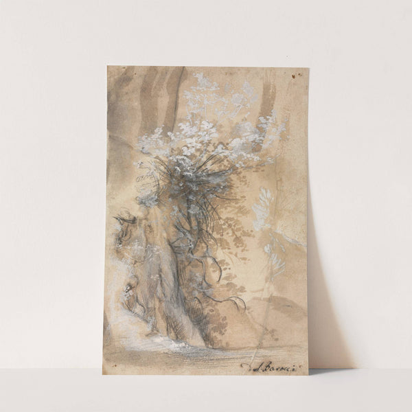 Flowering Bush above an Eroded Bank by Federico Barocci