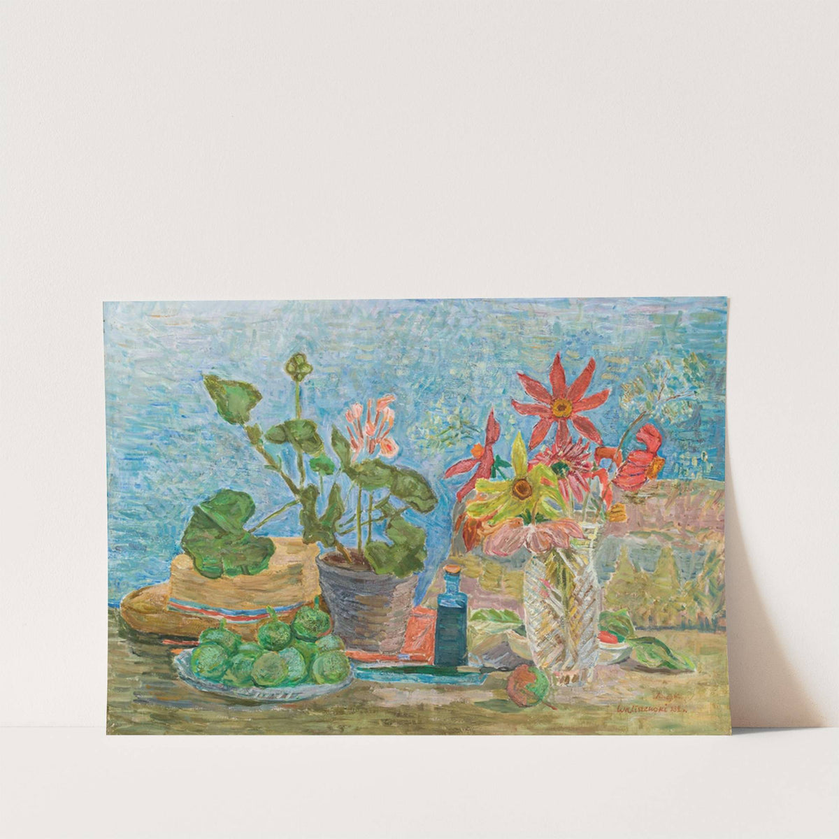 Flowers and fruit by Zygmunt Waliszewski