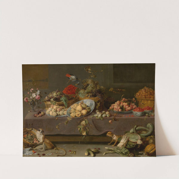 Flowers and Fruit (1630-1640) by Frans Snyders