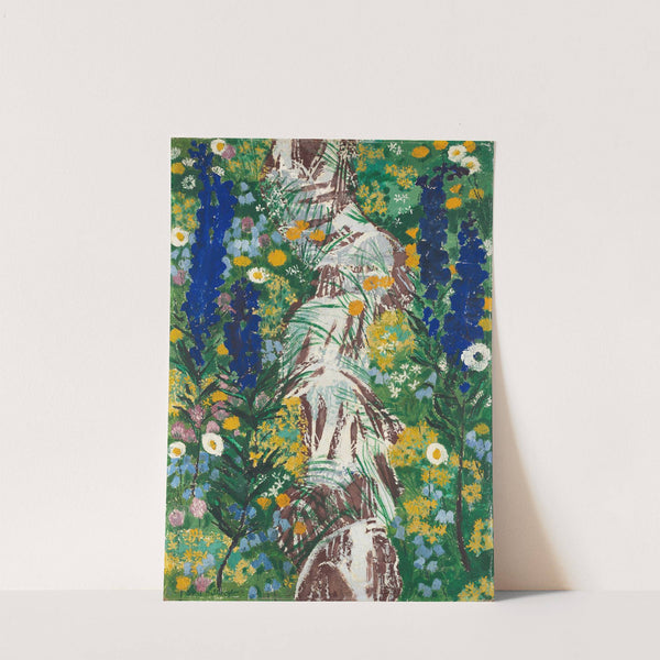 Flowers by the stream by August Babberger