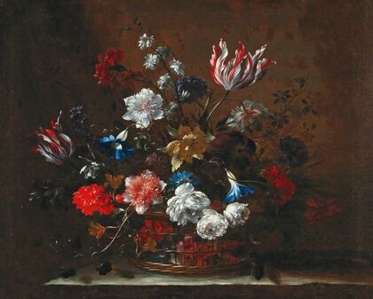 Flowers in a basket