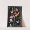 Flowers in a Glass Flask by Jacob de Gheyn II