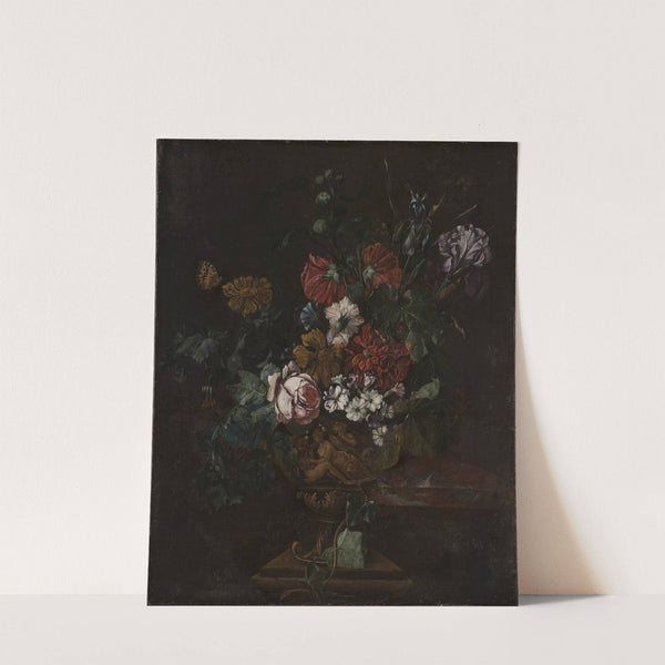 Flowers in a Sculptured Urn by Johann Daniel Preissler