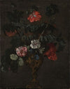 Flowers in a Sculptured Vase