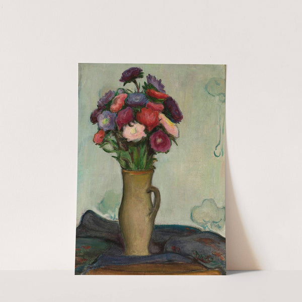 Flowers in a vase -Asters (circa 1906) by Władysław Ślewiński