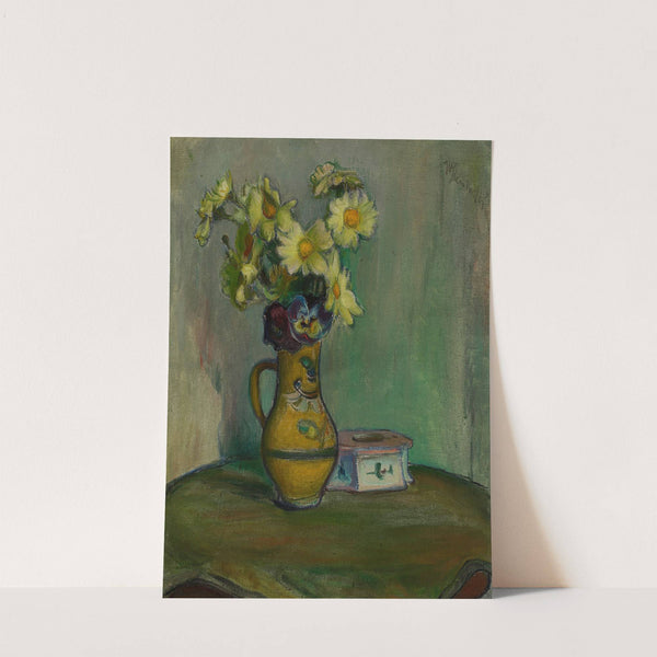 Flowers in a yellow pitcher (circa 1908) by Władysław Ślewiński