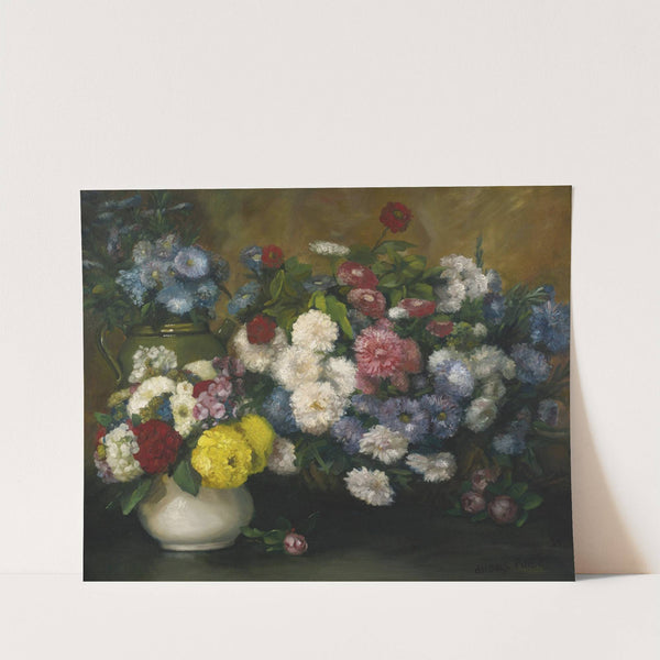 Flowers in Three Vases by Albert Dubois-Pillet