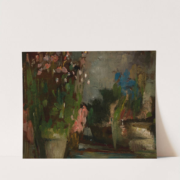 Flowers on a Terrace by Olga Boznanska