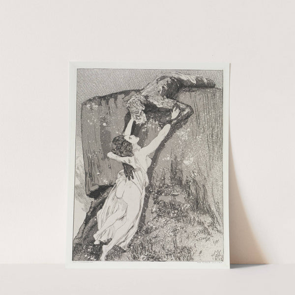 Flucht (Zelt, Opus XIV, 1. Teil, Nr. 21) (1915) by Max Klinger