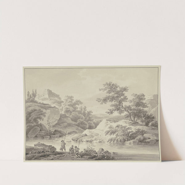 Flüßchen in einem Felsental (1795) by Carl Philipp Schallhas