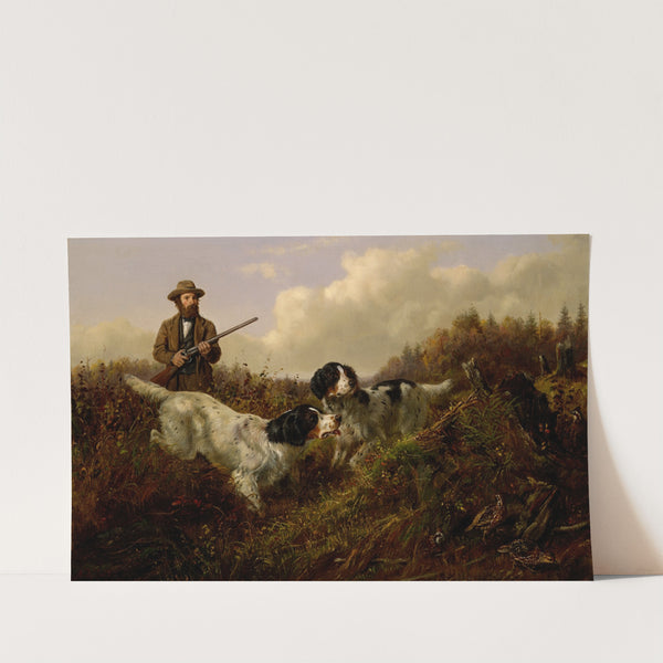 Flushing Grouse, Long Lake, Hamilton County, New York (1875) by Arthur Fitzwilliam Tait