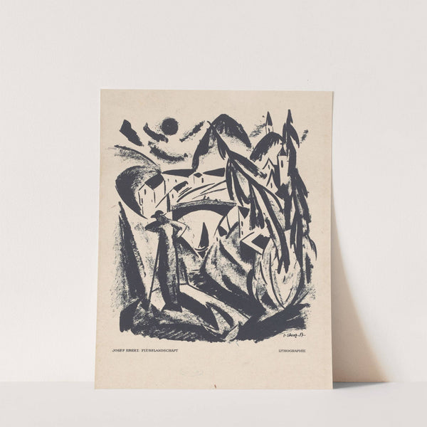 Flusslandschaft by Josef Eberz