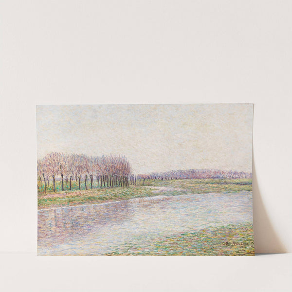 Flusslandschaft mit Weiden (1896) by Paul Baum