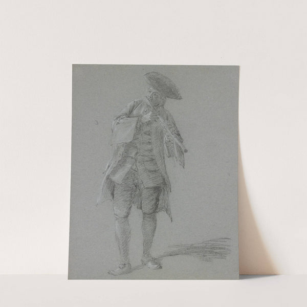 Flute-playing cavalier by Cornelis Troost