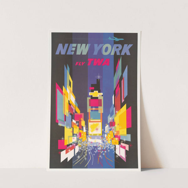 Fly TWA New York (1960) by David Klein
