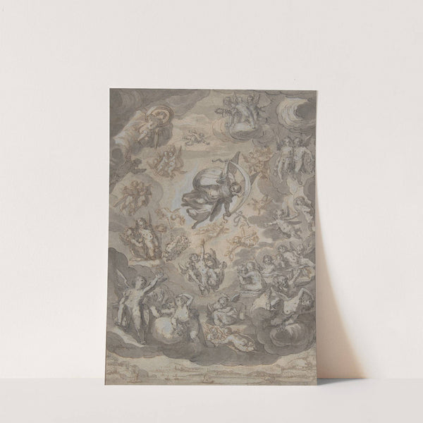 Flying Putti, Surrounding Archangel Raphael by Conrad Meyer