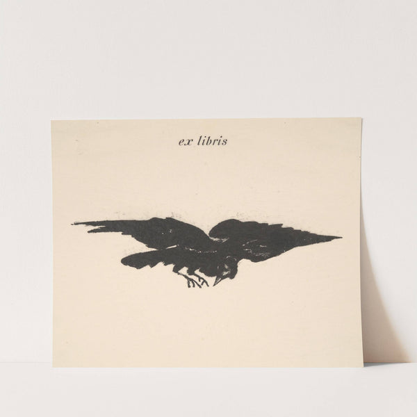 Flying Raven (ex libris) (1875) by Édouard Manet