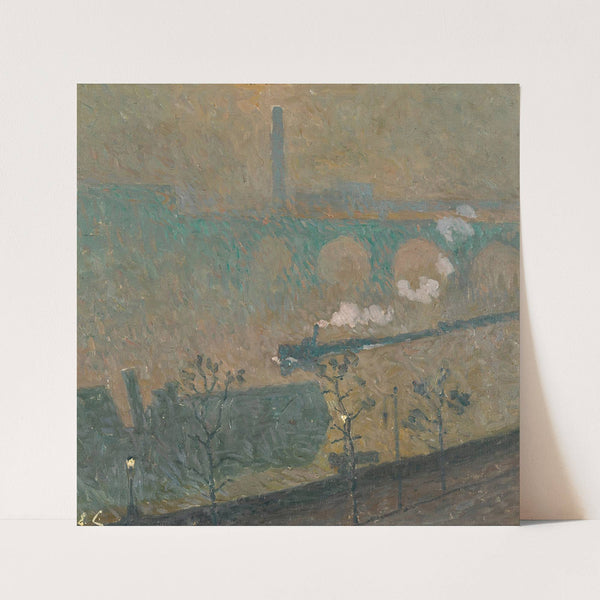 Fog, Lanternes Allumées by Emile Claus