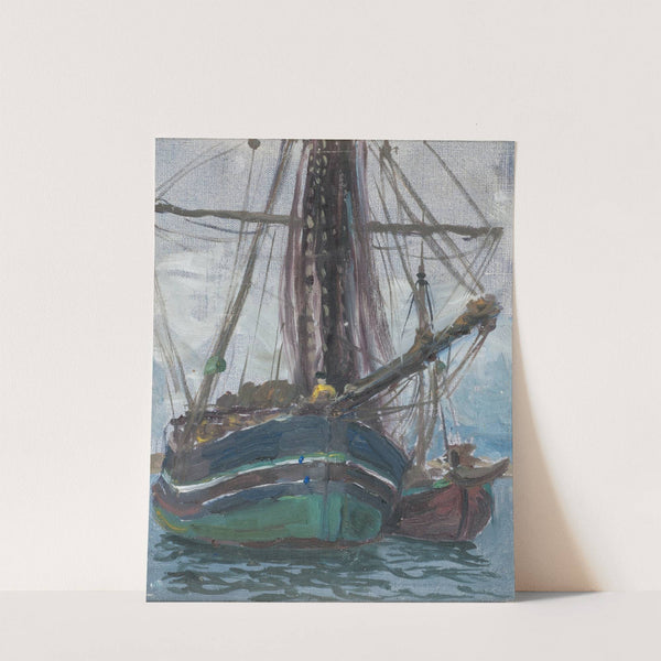 Fog Rising from the Sea. Study from Lofote by Anna Boberg