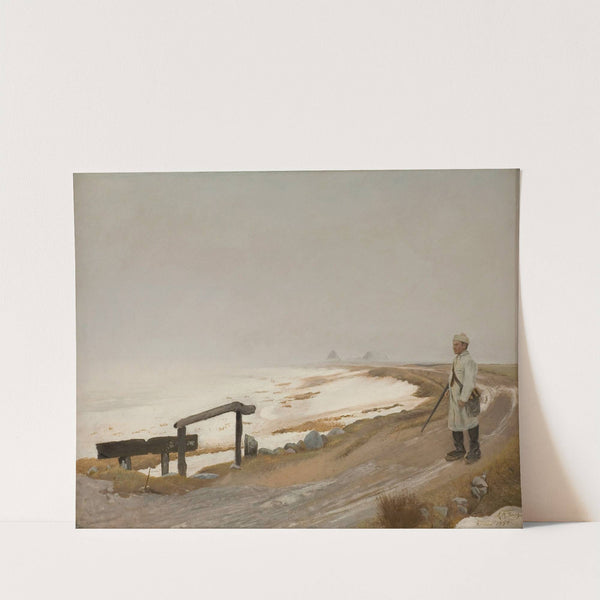 Foggy winter’s day. Karrebæksminde (1897) by Laurits Andersen Ring