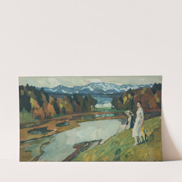 Föhn, Kampenwand, Chiemsee (1911) by Leo Putz