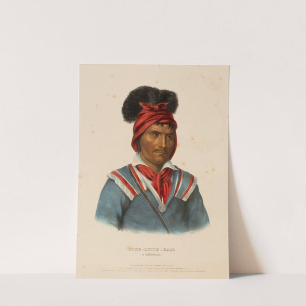 Foke-Luste-Hajo. A Seminole (1842) by Charles Bird King