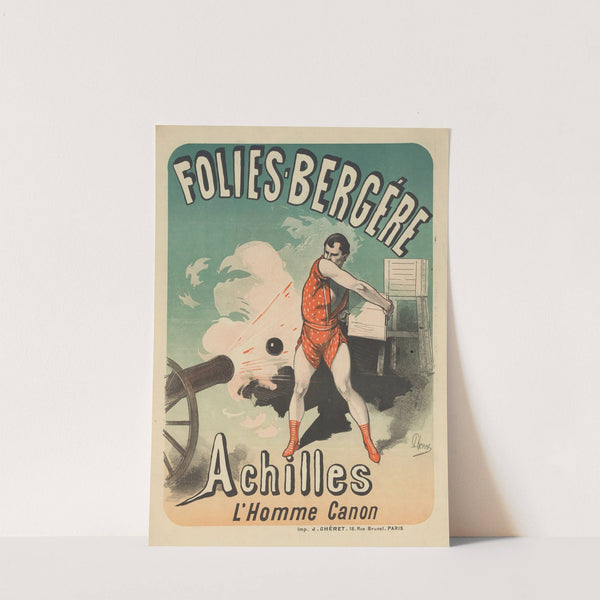 Folies-Bergère. Achilles, l’homme canon (1881) by Jules Chéret