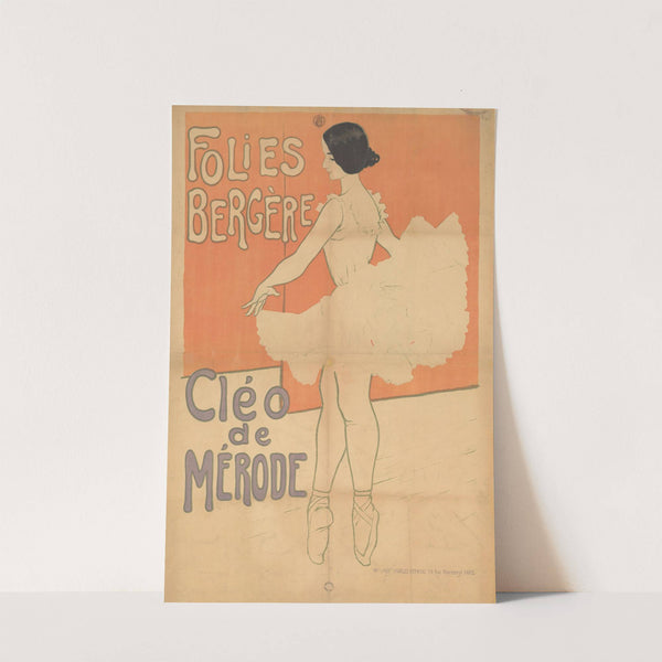 Folies Bergère. Cléo de Mérode (1901) by Imp. Charles Verneau