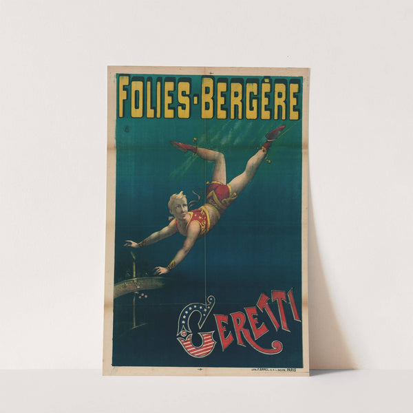 Folies-Bergere Geretti (1880-1890) by Lith. F. Appel