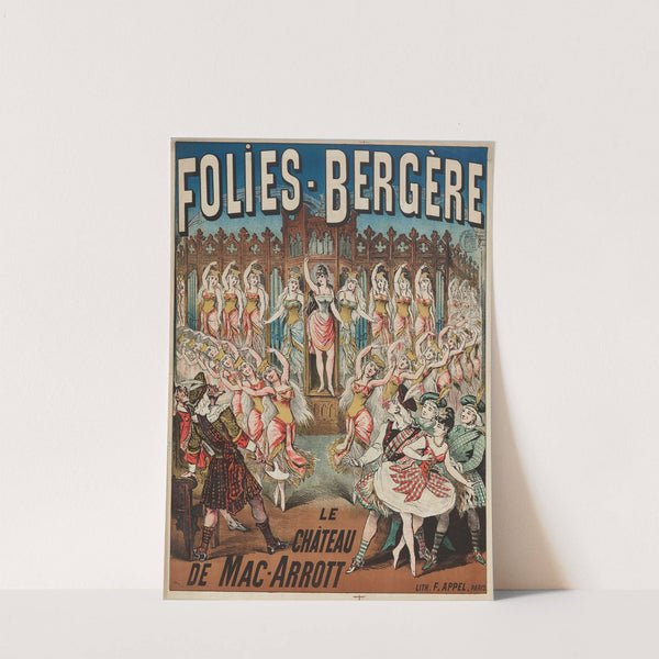 Folies-Bergere Le Château De Mac-Arrott (1887) by Lith. F. Appel