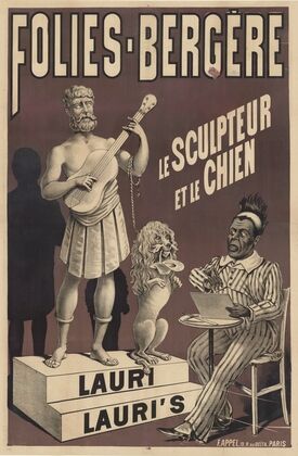Folies-Bergère. Le sculpteur et le chien (1888)