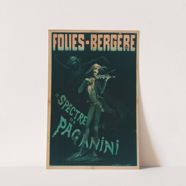 Folies-Bergere Le Spectre De Paganini (1889) by Lith. F. Appel