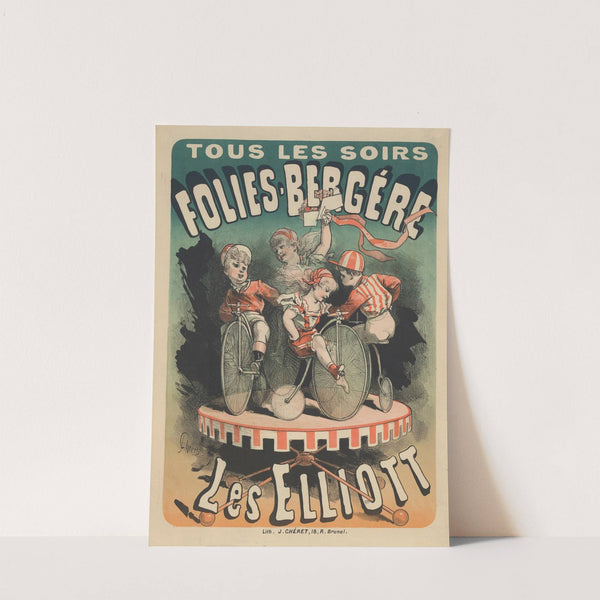 Folies-Bergère. Les Elliott (1880) by Jules Chéret