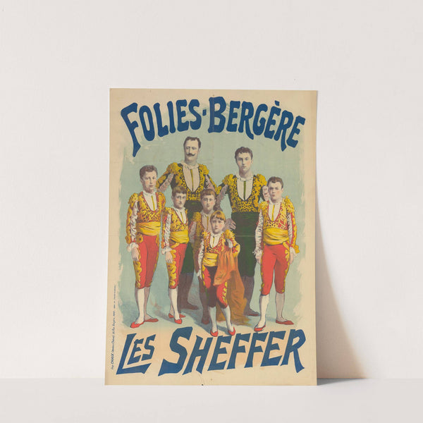Folies-Bergère. Les Sheffer (1885) by Imp. Chaix