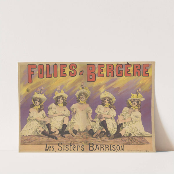 Folies-Bergère. Les Sisters Barrison (1890) by Alfred Choubrac