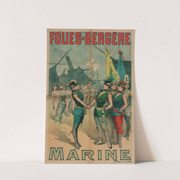 Folies-Bergere Marine (1890) by Lith. F. Appel