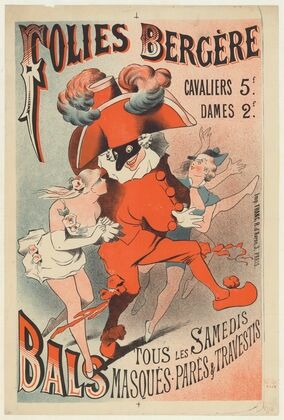 Folies-Bergère… tous les samedis, bals masqués, parés et travestis (1881)