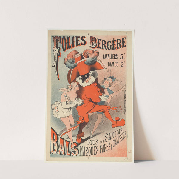 Folies-Bergère… tous les samedis, bals masqués, parés et travestis (1881) by Imp. Franc