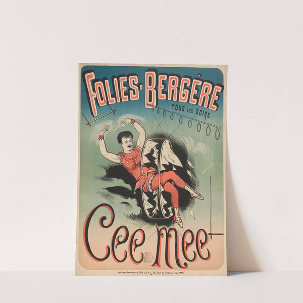 Folies-Bergere Tous Les Soirs Cee Mee (1882-1888) by Imp. Charles Lévy