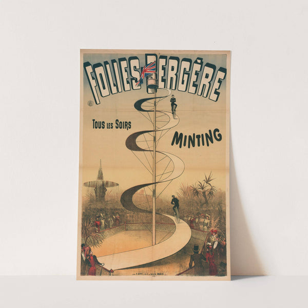 Folies-Bergere Tous Les Soirs Minting (1890) by Lith. F. Appel